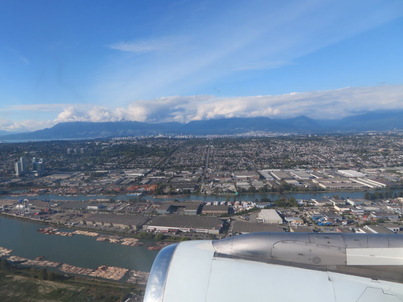 Vancouver as we come into land
